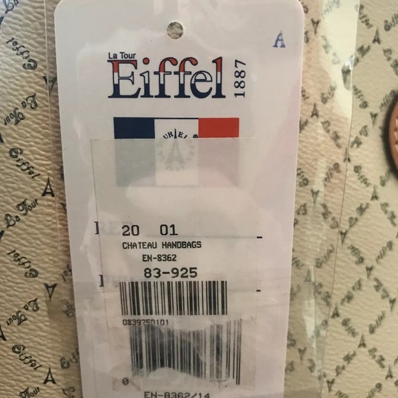 🚫SOLD🚫NWT La Tour Eiffel Paris 1887 Beige Vinyl Body - Picture 8 of 8